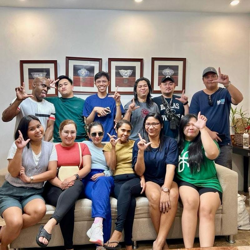 The TrustBridge team together at a company gathering.