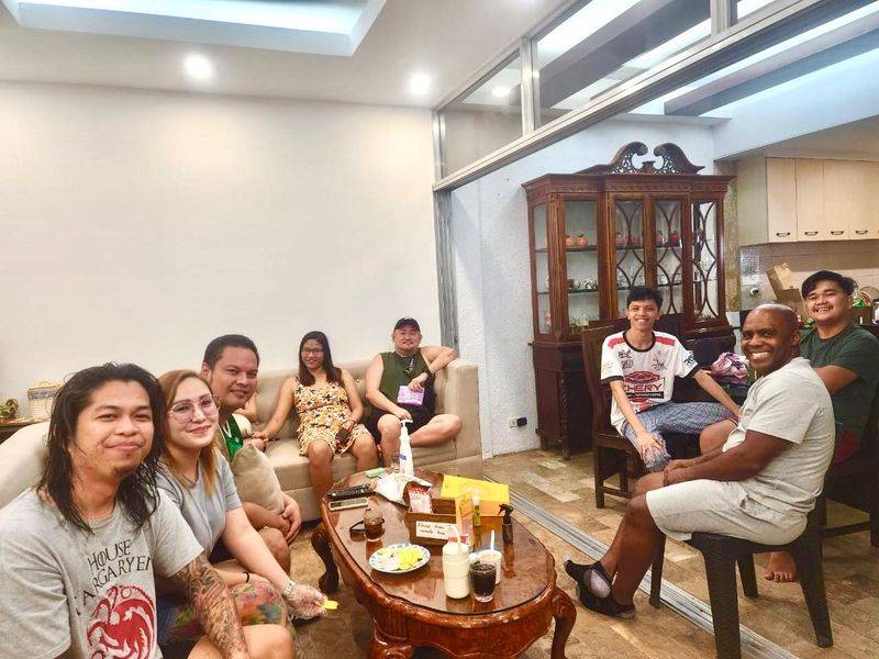 TrustBridge team members at a get-together.